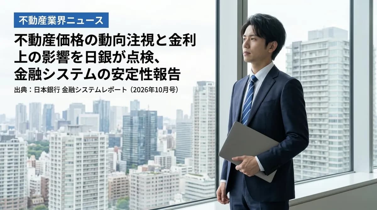 Bank of Japan Reports on Financial System Stability and Real Estate Prices