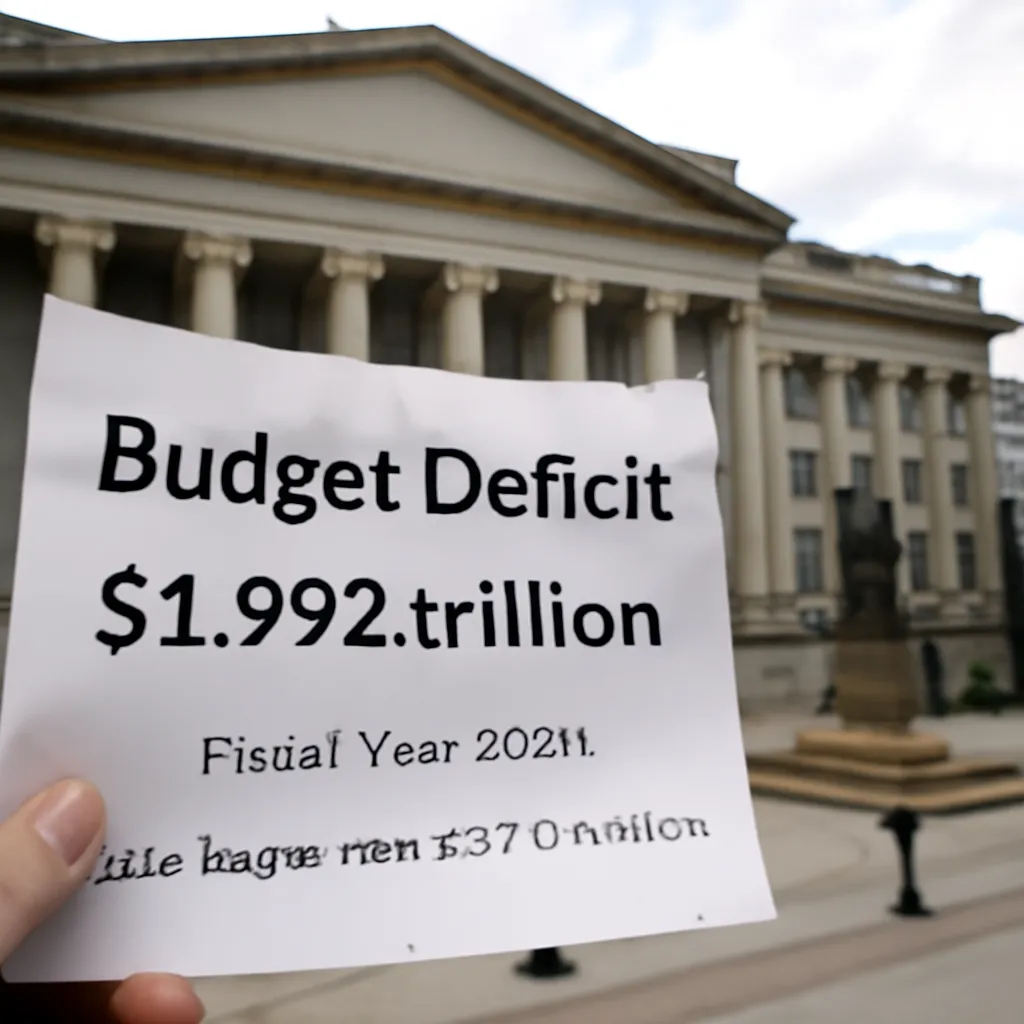 U.S. Budget Deficit Reaches Nearly $2 Trillion in Fiscal 2026